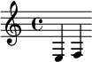 { e4 f }
